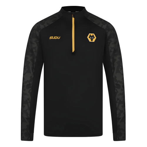 2024-2025 Wolves Pre Match 1/4 Zip Top (Black)