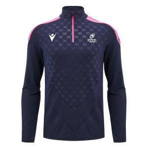2024-2025 Cardiff Blues Rugby Heavy 1/4 Zip Top (Navy)