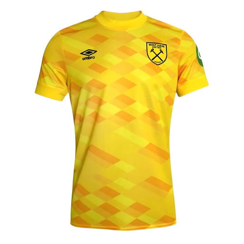 2024-2025 West Ham Goalkeeper Shirt (Yellow) - Kids