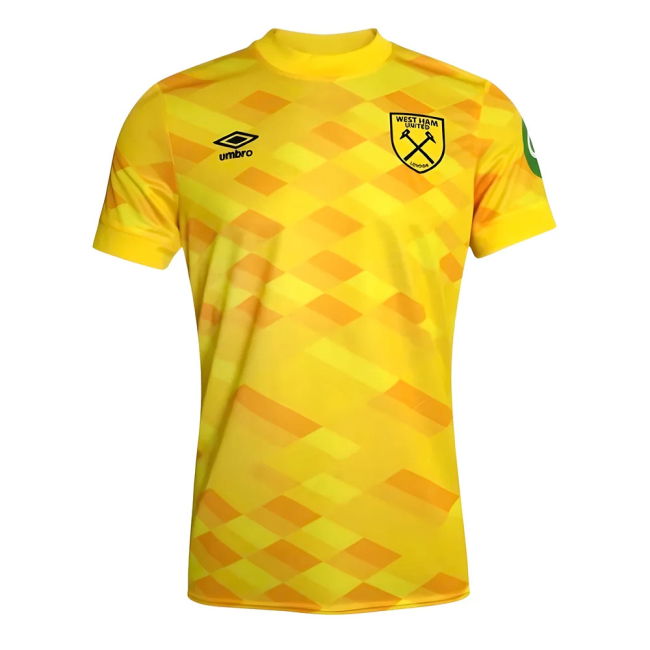 2024-2025 West Ham Goalkeeper Shirt (Yellow) - Kids