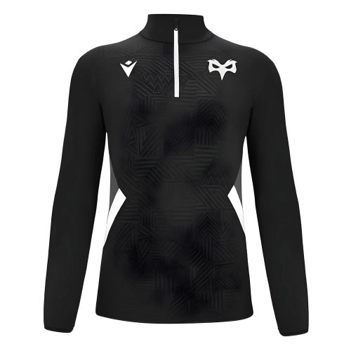2024-2025 Ospreys Rugby Training 1/4 Zip Top (Black)