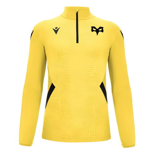 2024-2025 Ospreys Rugby 1/4 Zip Training Top (Yellow)