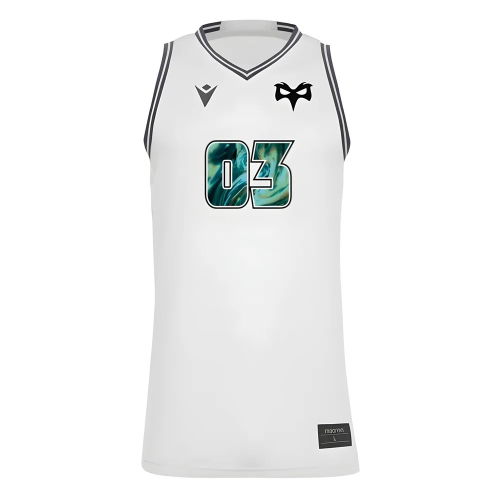 2024-2025 Ospreys Rugby Basketball Vest (White)