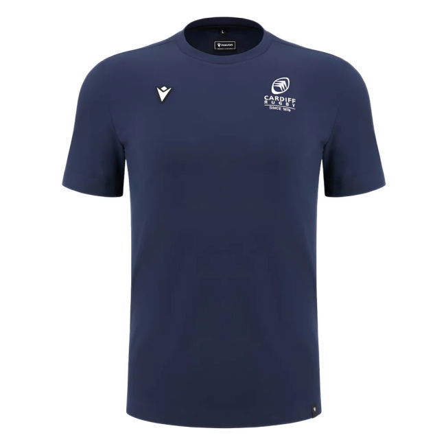 2024-2025 Cardiff Blues Rugby Cotton T-Shirt (Navy)