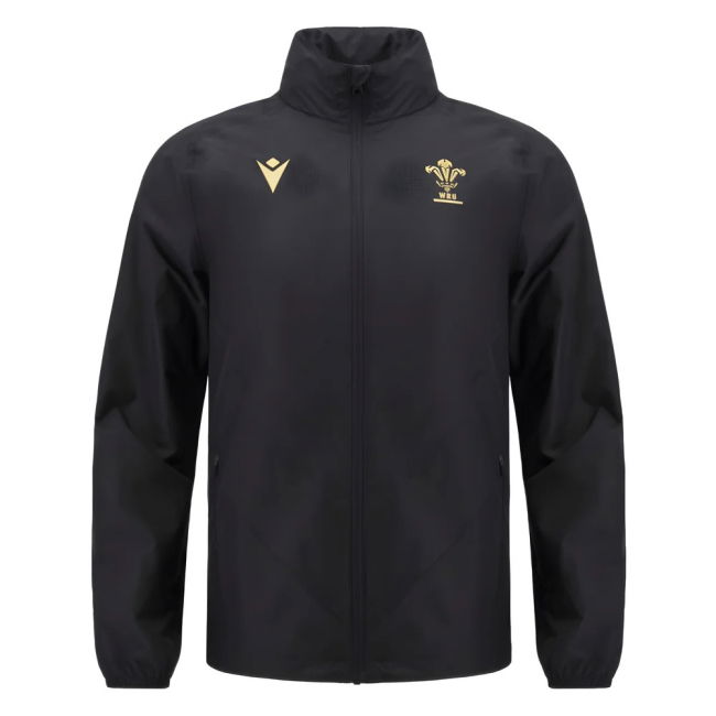 2024-2025 Wales Rugby Waterproof Mesh Jacket (Black)