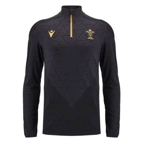 2024-2025 Wales WRU Rugby Anthem Jacket (Black) - Kids