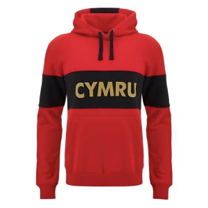 2024-2025 Wales WRU Rugby Leisure Hoody Sweatshirt (Red) - Kids