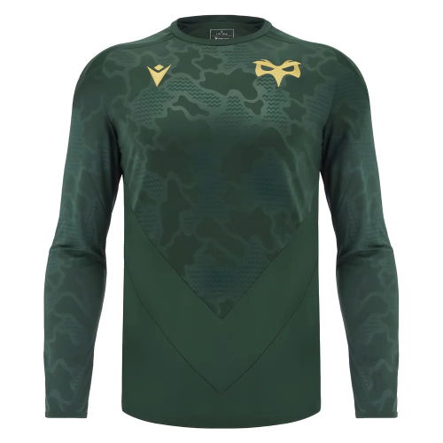 2024-2025 Ospreys Rugby LS Poly Training Shirt (Green)