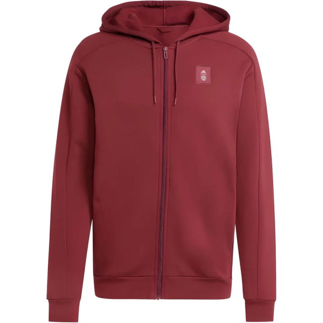 2024-2025 Man Utd Seasonal Full Zip Hoody (Shadow Red)