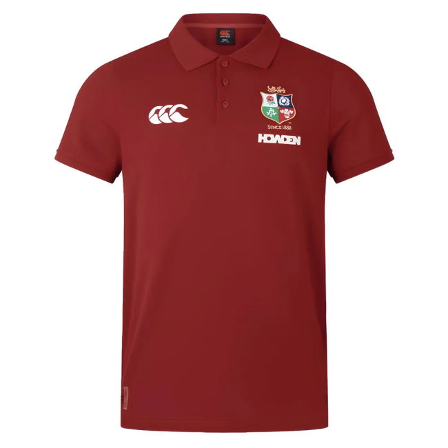 2024-2025 British & Irish Lions Pique Polo Shirt (Red)