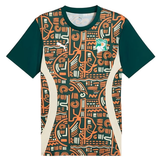 2024-2025 Ivory Coast Prematch SS Jersey (Dark Myrtle)