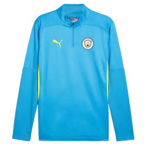 2024-2025 Man City Training 1/4 Zip Top (Magic Blue)
