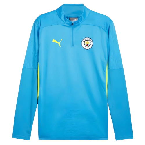 2024-2025 Man City Training 1/4 Zip Top (Magic Blue)