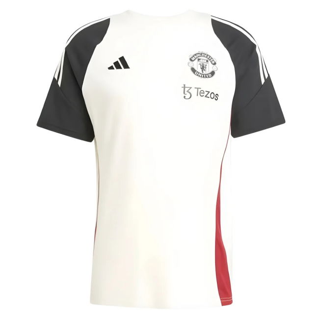 2024-2025 Man Utd Training Tee (Off White)