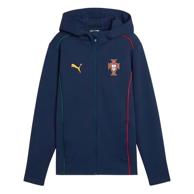 2025-2026 Portugal Casuals Hooded Jacket (Persian Blue) - Kids