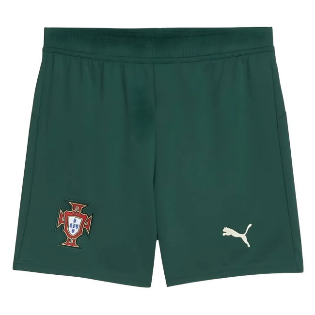 2025-2026 Portugal Home Shorts (Green) - Kids