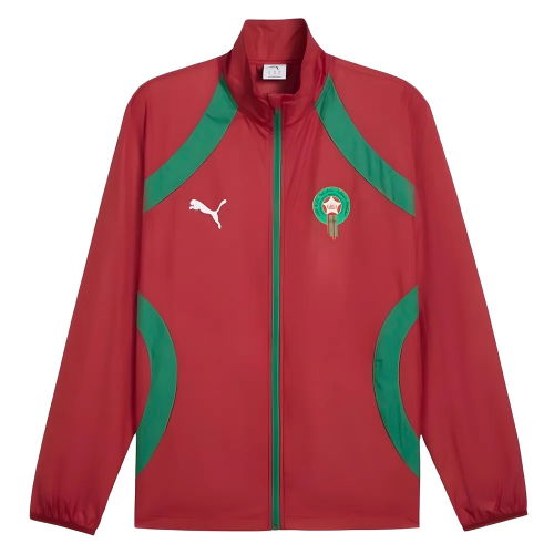 2025-2026 Morocco Pre-Match Jacket (Red)