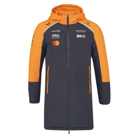 2025 McLaren F1 Team Longline Padded Jacket - Phantom
