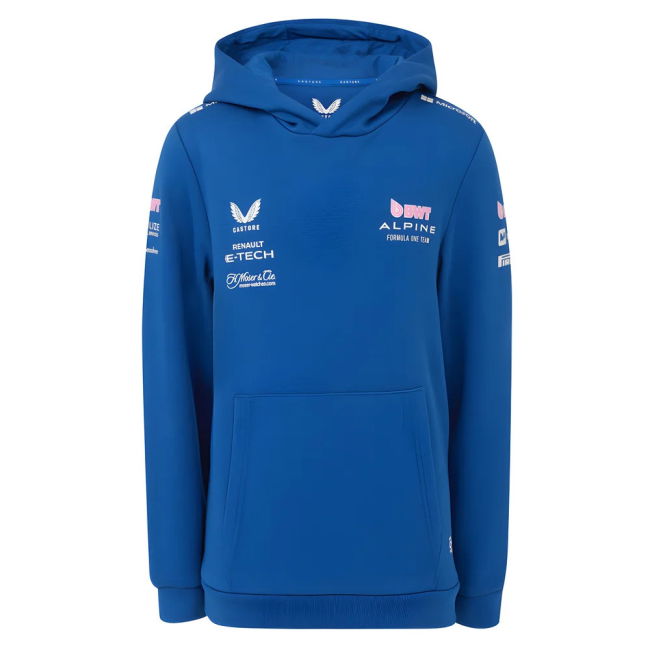 2025 Alpine F1 Pullover Hoodie (Blue) - Kids