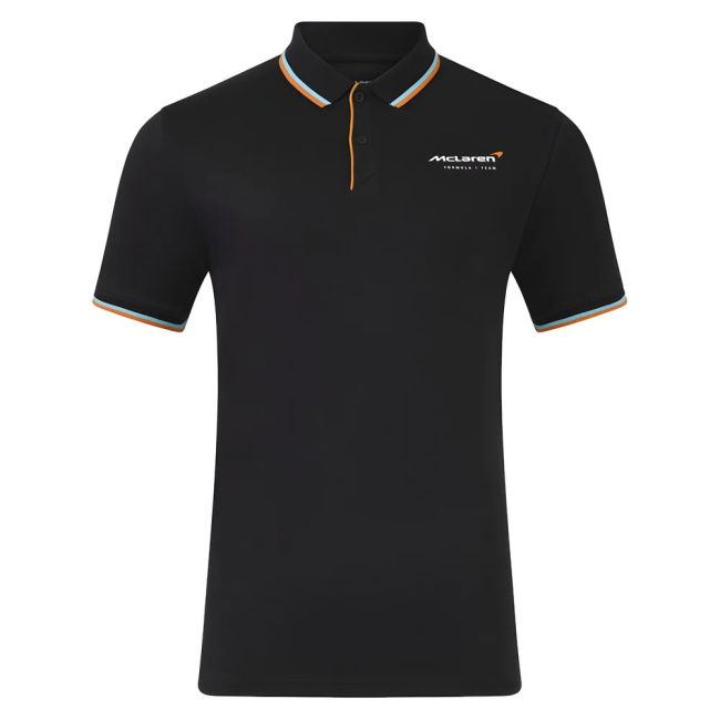 2025 McLaren F1 Core Essentials Polo Shirt (Black)