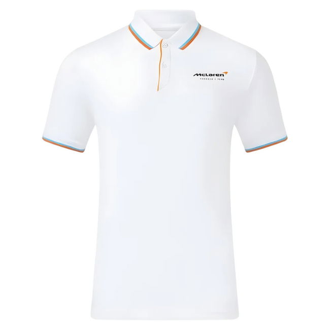2025 McLaren F1 Core Essentials Polo Shirt (White)