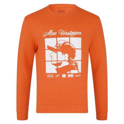 2025 Red Bull Racing Max Verstappen Puzzle Crew Sweat (Exotic Orange)