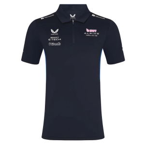 2025 Alpine F1 Mens SS Polo Shirt (Dark Sapphire)