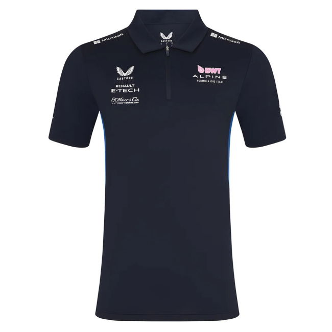 2025 Alpine F1 Mens SS Polo Shirt (Dark Sapphire)
