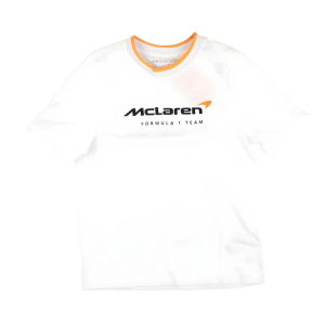 2025 McLaren F1 Core Essentials T-shirt - Bright White (Kids)