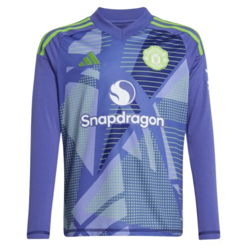 2024-2025 Man Utd Home LS Goalkeeper Shirt (Purple) - Kids