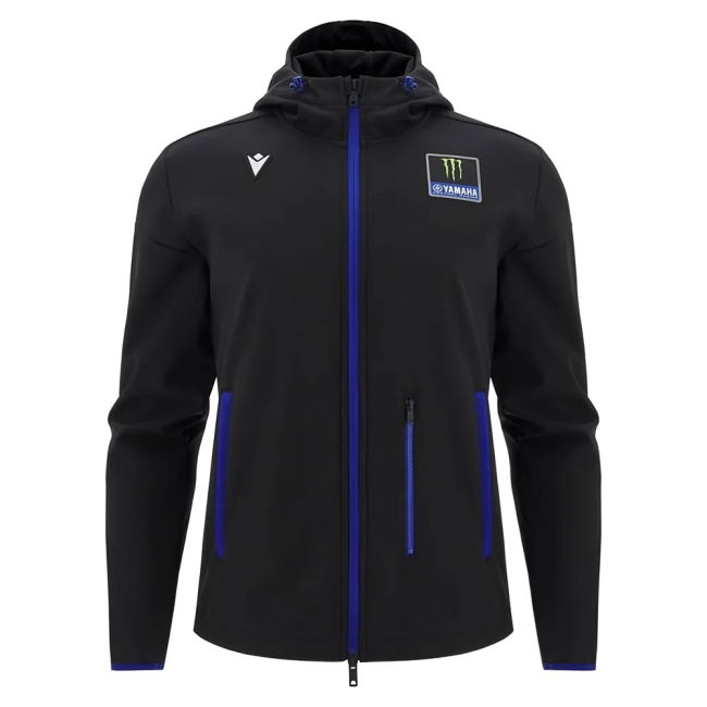 2025 Yamaha Factory Racing Softshell Travel Jacket - Black/Royal