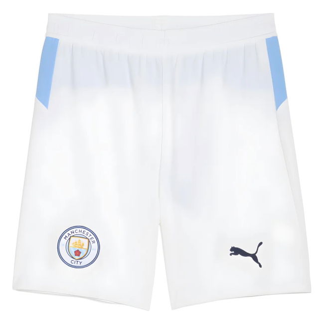 2025-2026 Man City Home Shorts (White)