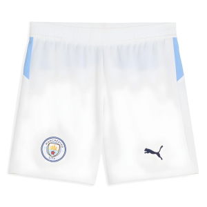 2025-2026 Man City Home Shorts (White) - Kids