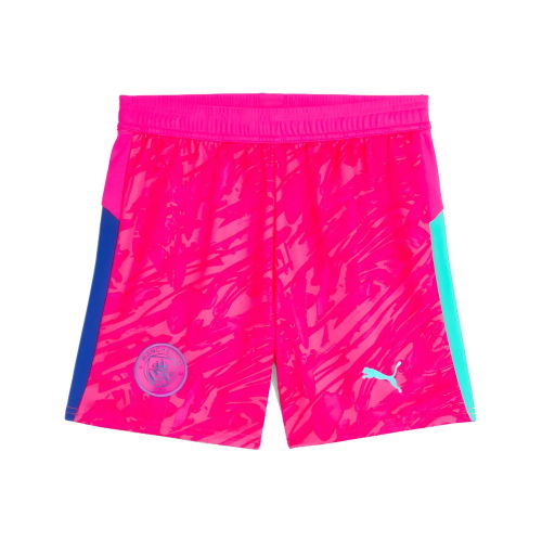 2025-2026 Man City Goalkeeper Home Shorts (Pink) - Kids