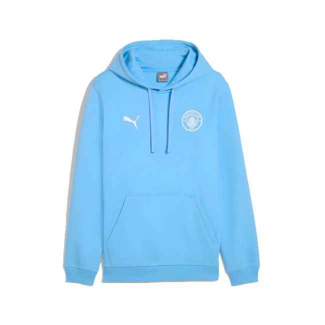 2025-2026 Man City FtblESS Fleece Hoody (Light Blue)