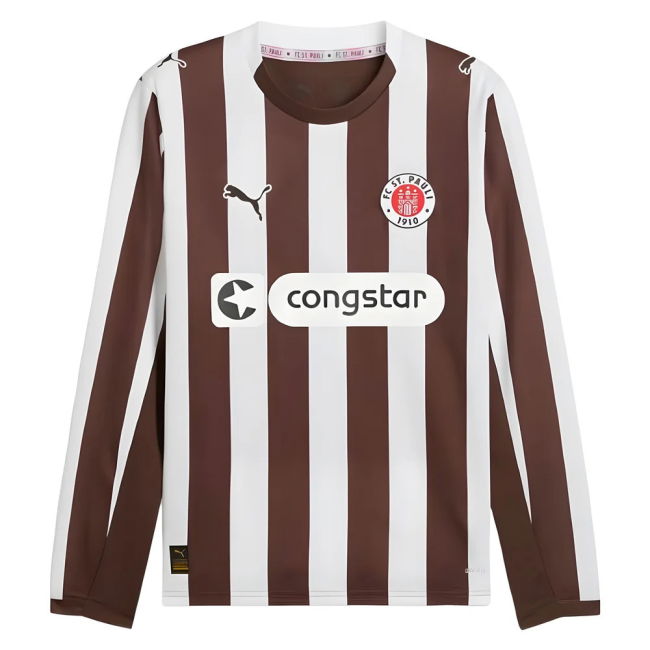 2025-2026 St Pauli Long Sleeve Home Shirt