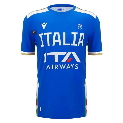 2025-2026 Italy FIP Basketball Training Shirt (Blue)