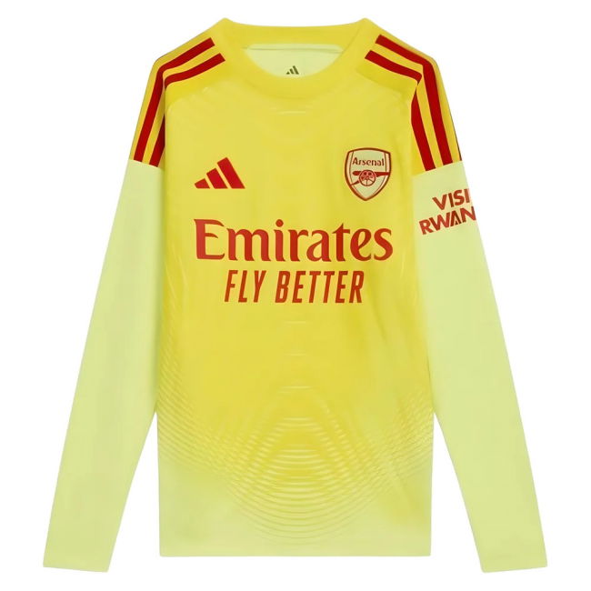 2025-2026 Arsenal Home Goalkeeper Shirt (Yellow) - Kids