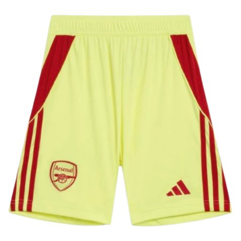 2025-2026 Arsenal Home Goalkeeper Shorts (Yellow) - Kids