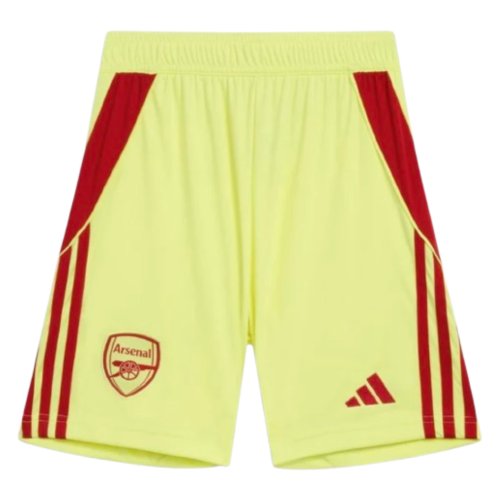 2025-2026 Arsenal Home Goalkeeper Shorts (Yellow) - Kids