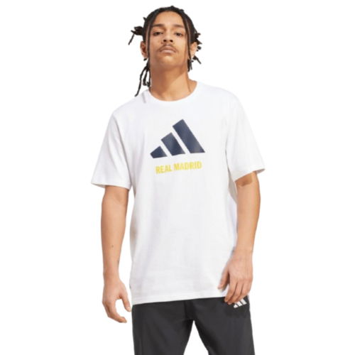 2025-2026 Real Madrid Seasonal Graphic Tee (White)