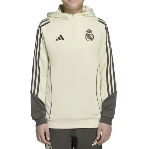 2025-2026 Real Madrid Training Hoody (Almost Lime) - Kids