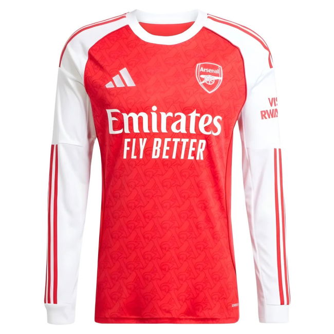 2025-2026 Arsenal Long Sleeve Home Shirt