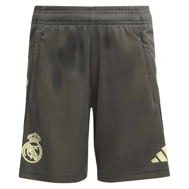 2025-2026 Real Madrid Training Shorts (Utility Grey) - Kids
