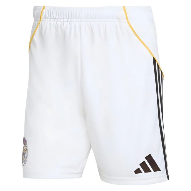 2025-2026 Real Madrid Home Shorts (White)