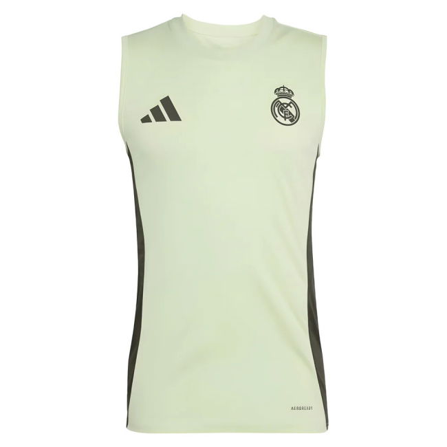 2025-2026 Real Madrid Sleeveless Training Jersey (Almost Lime)