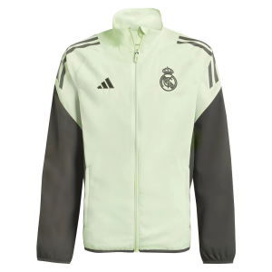 2025-2026 Real Madrid Presentation Jacket (Almost Lime) - Kids