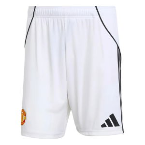2025-2026 Man Utd Home Shorts (White)