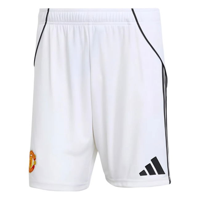 2025-2026 Man Utd Home Shorts (White)