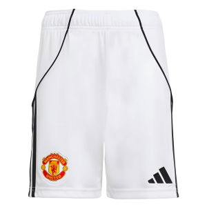 2025-2026 Man Utd Home Shorts (White) - Kids